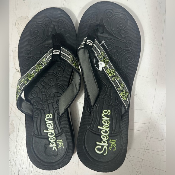 Skechers Cali Meditation Evening Shine Women's Thong Sandals Size 9.5 - Picture 1 of 4